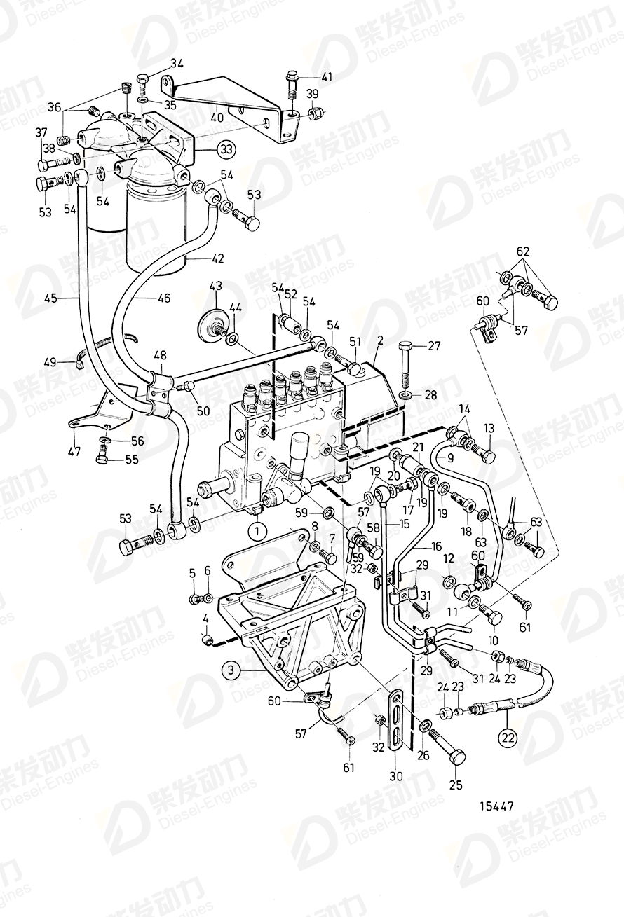 VOLVO Injection pump 3803749 Drawing
